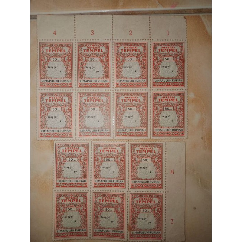 

materai lama 50rupiah