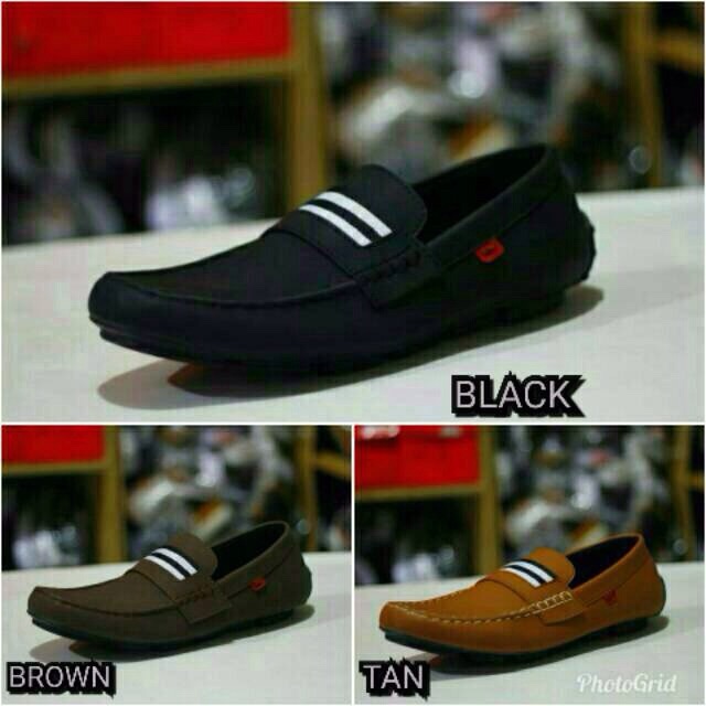SEPATU KICKERS CASUAL SLOP KULIT ASLI PRIA KERJA KANTOR FORMAL SANTAI ANAK LAKI KREN MRAH
