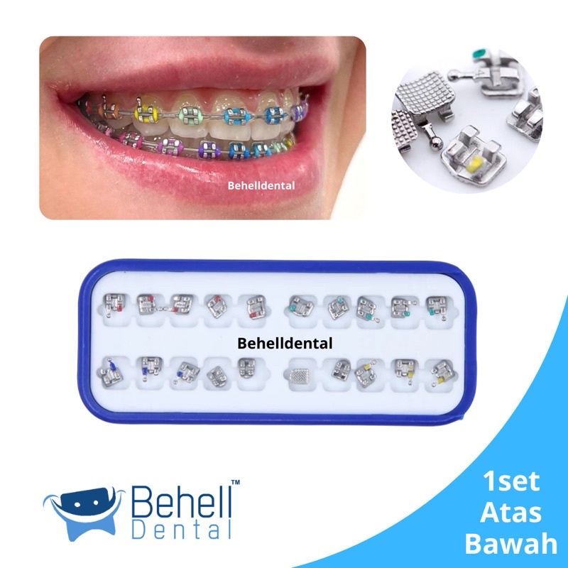 BRACKET BEHEL 345 Hook PERBAIKAN GIGI MADELIN MANDELIN ROTH MIM METAL - Madellin Dental Ortho Metalic Untuk Perbaikan / Perawatan Gigi WITH 0.22 - High Quality - Orthodontic Kawat Braces Behelldenta