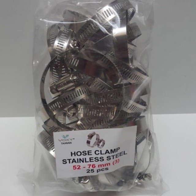 Klem Selang VOXY Stainless Steel 3&quot; - Cleam Slang Stenles Tw Kilap 3 in - Kleam Clem 3in