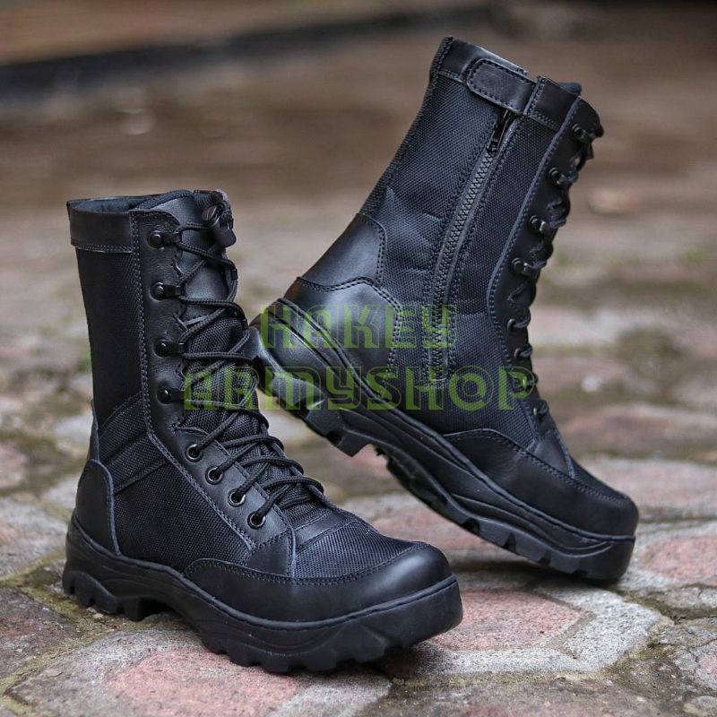 spatu pdl weba produksi / spatu weba lokal / spatu pdl weba resleting