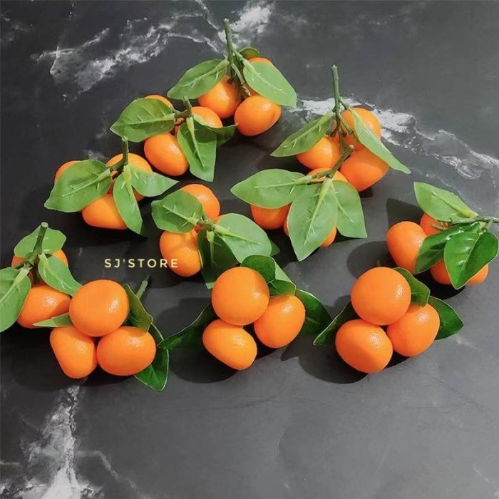 Hiasan imlek jeruk kecil dekorasi cny