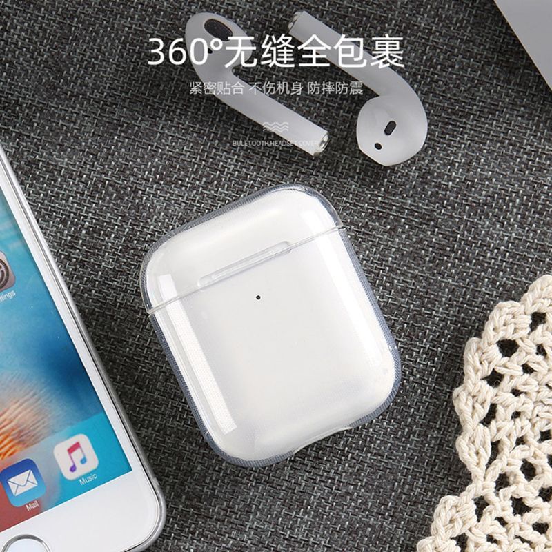 Vivi Casing Soft Case Tpu Transparan Untuk Airpods 1 / 2