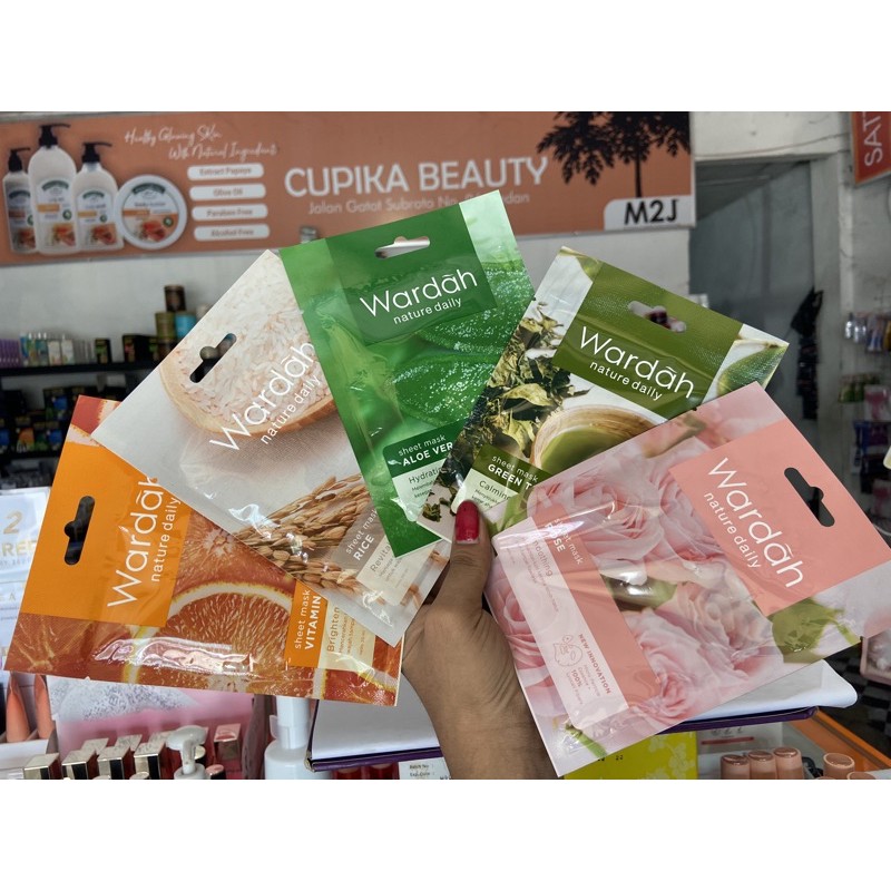 [ca] ❌ ADA HARGA GROSIR❌ masker tissue -- wardah nature daily sheet mask -- masker tissue wardah