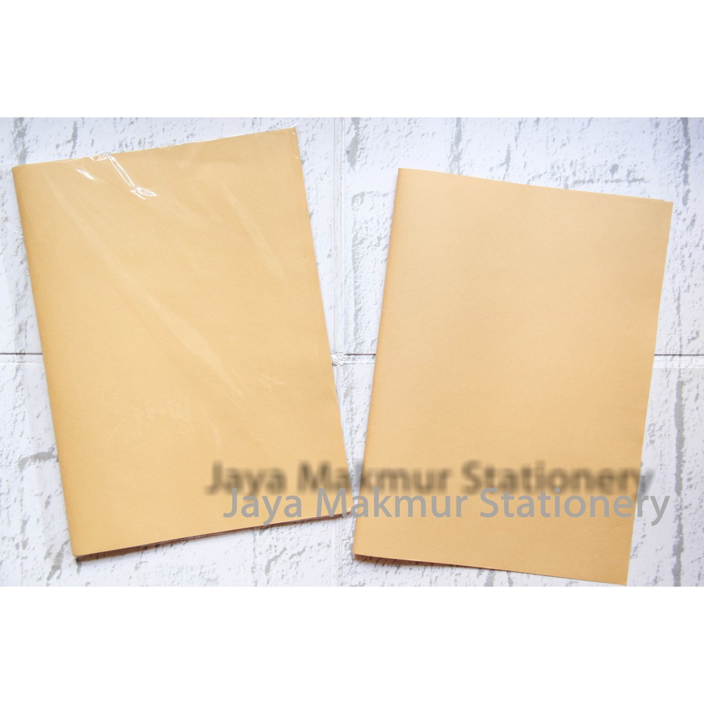 Sampul buku coklat polos (Ukuran Boxy)