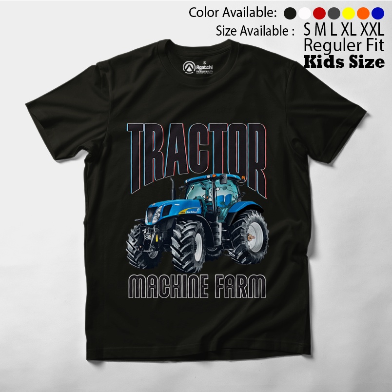 Baju Anak / Kaos Atasan Anak Laki-Laki / Kids T Shirt Tractor Machine Farm