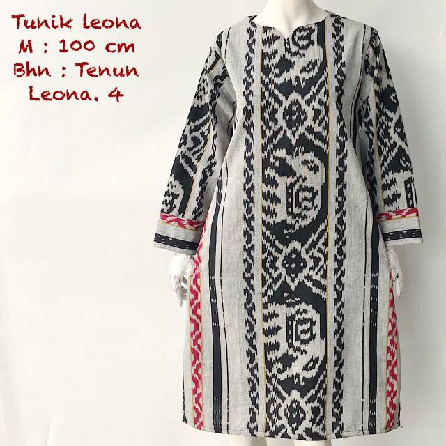 Tunik Leona Tenun Lurik Troso Asli Jepara
