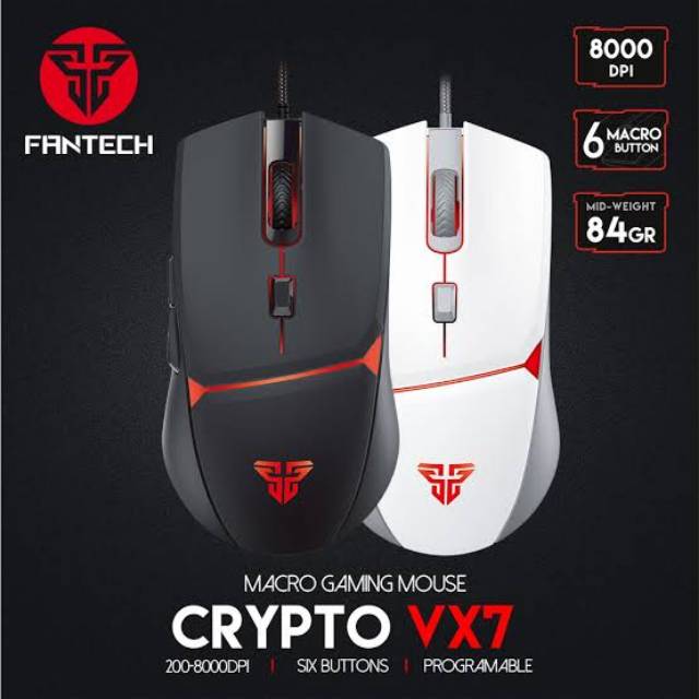 Fantech CRYPTO VX7 Macro Gaming Mouse USB