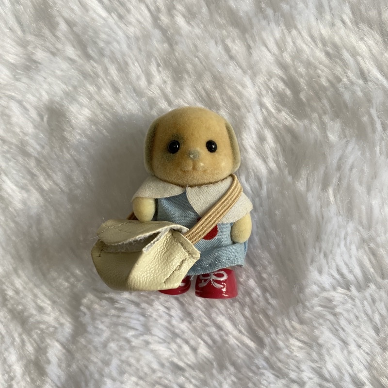 Preloved Sylvanian Families Ivory Patch Dog school original and rare by Epoch by Jekistore
