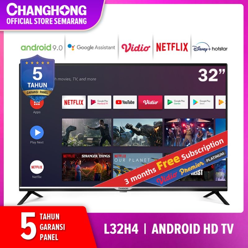 Changhong Android Smart Tv 32 inch 32" Android 9 9.0 11