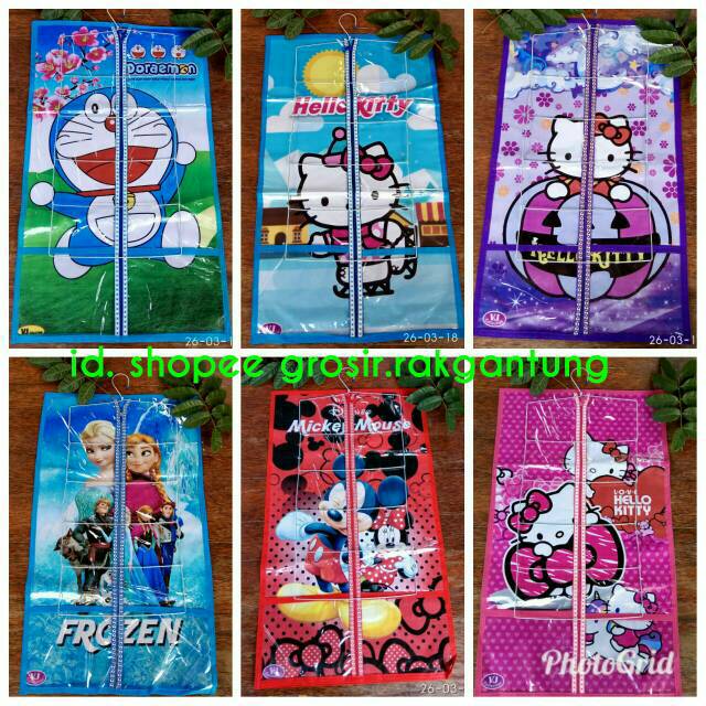  rak  hanger jilbab  gantung organizer banner karakter 0 20mm 