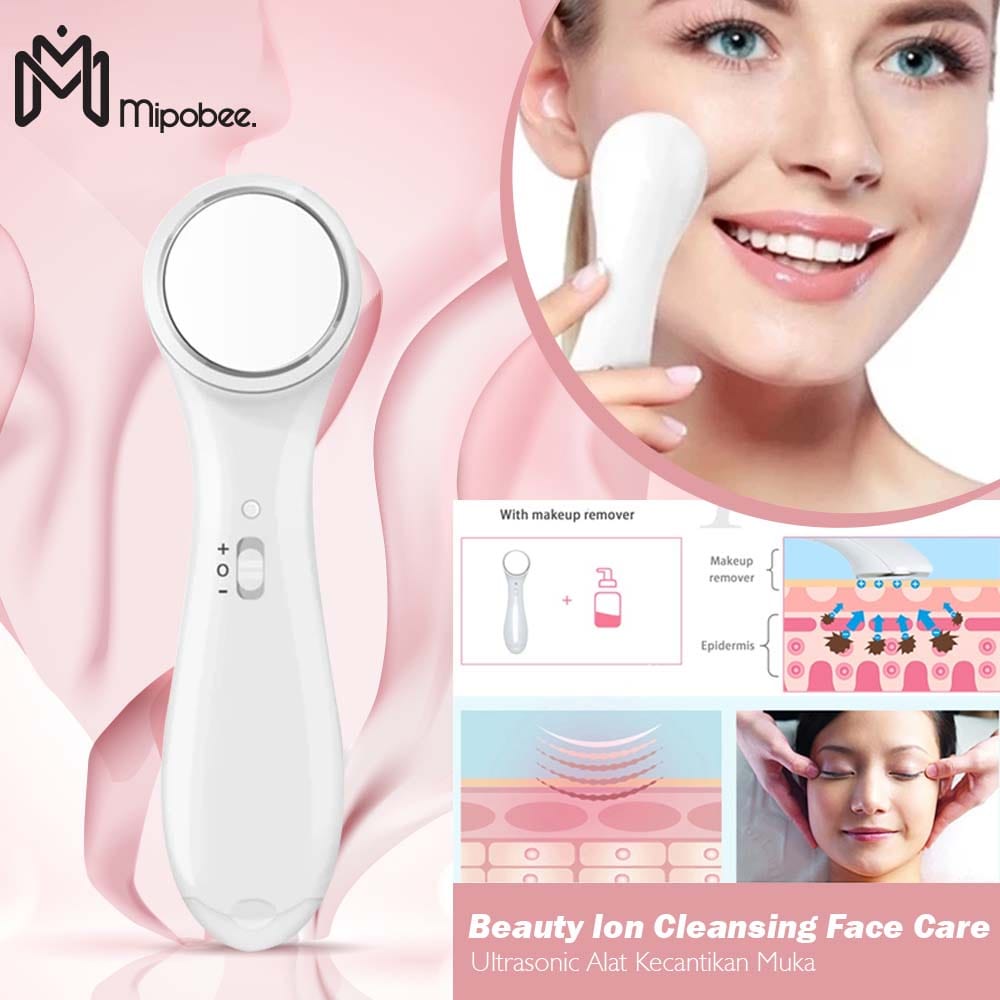 Ultrasonic Alat Kecantikan Muka Beauty Ion Cleansing Face Care