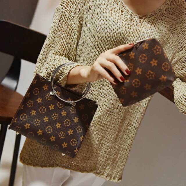 TAS IMPORT WANITA LV + BONUS DOMPET #LV