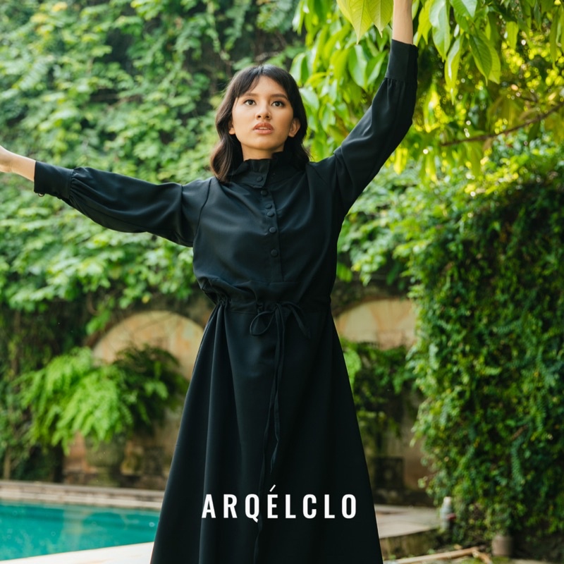 Arqelclo Emilie Dress Paris Collection - DRESS MIDI WANITA