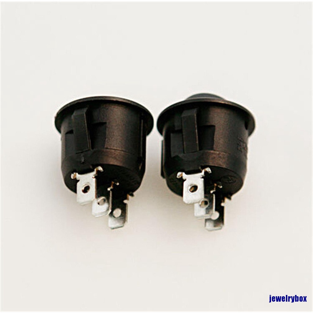 Saklar Rocker Switch On-Off Spdt 1 Pin 3 Pin Bentuk Bulat Mini Warna Hitam