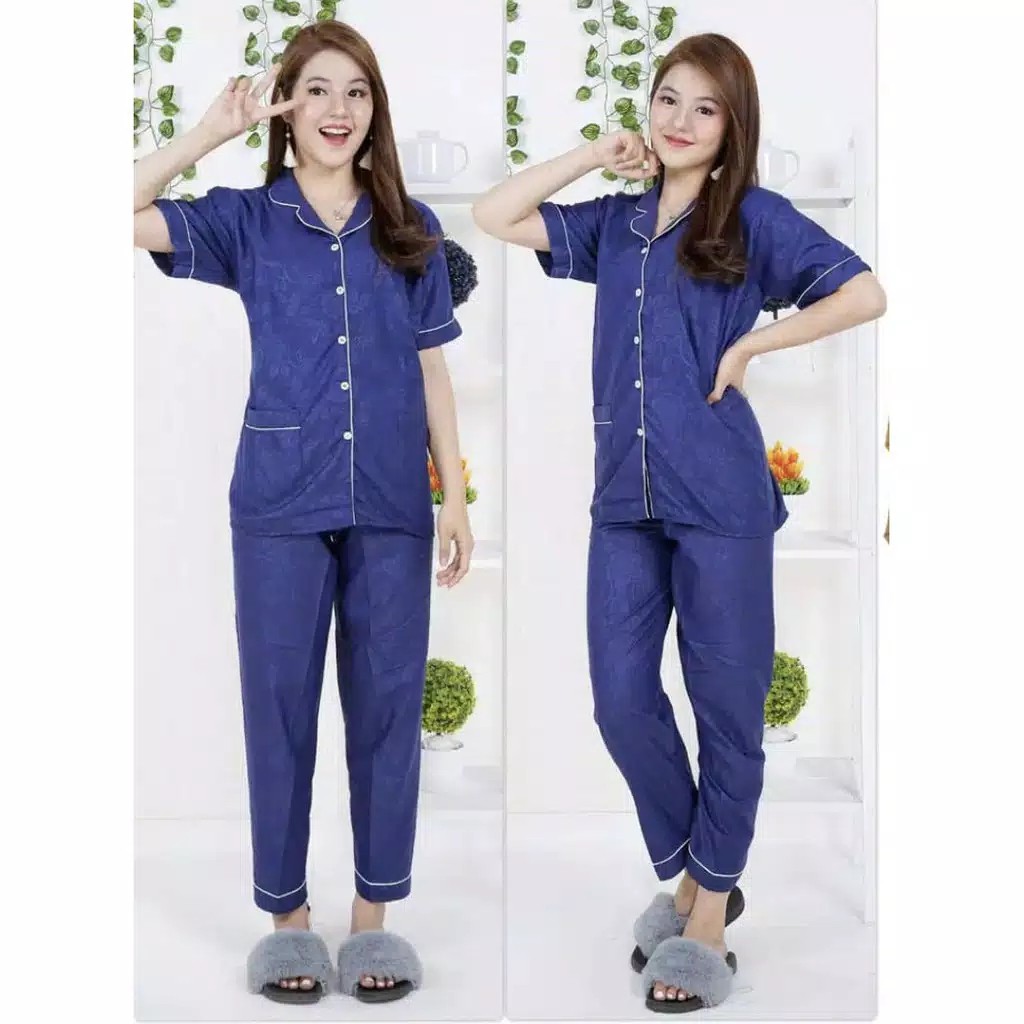 LFF Piyama CP Satin Emboss-Navy