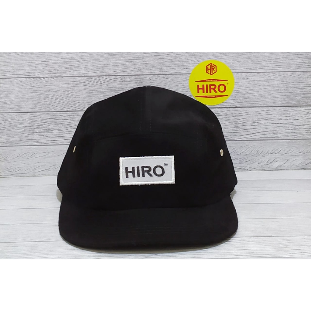 [COD]Topi Distro Pria/Topi Snapback Bordir HIRO Lima Panel/Topi Hip-Hop Keren