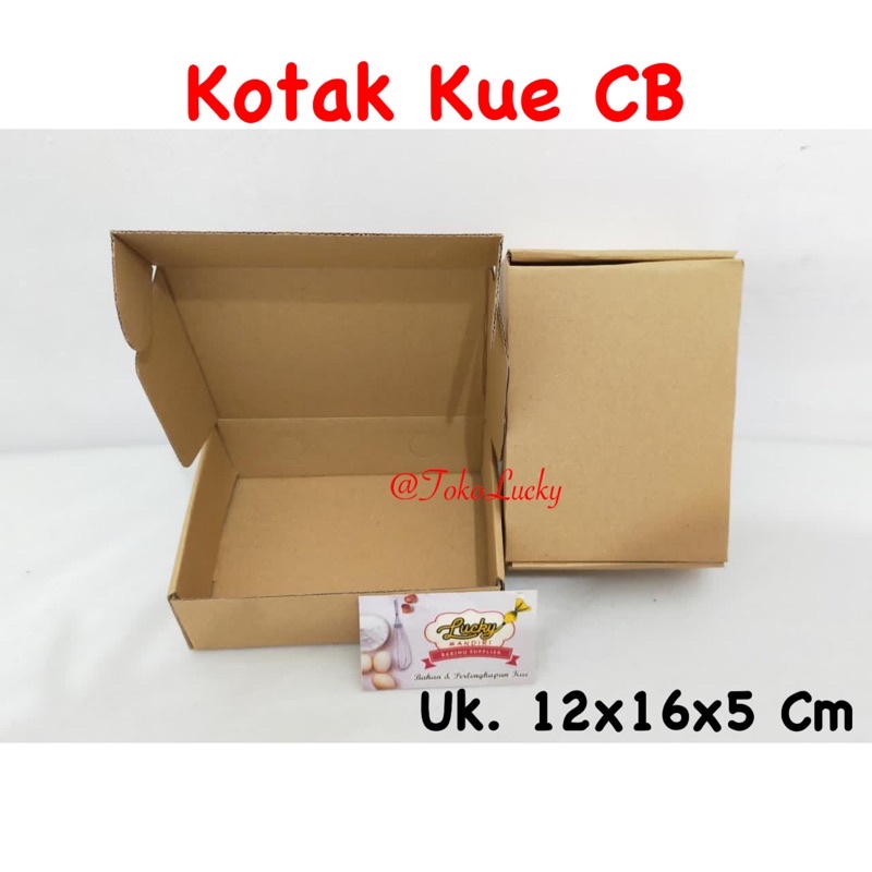 

Kotak Kue CB 12x16x5Cm / Dus Kue/ Box Kue