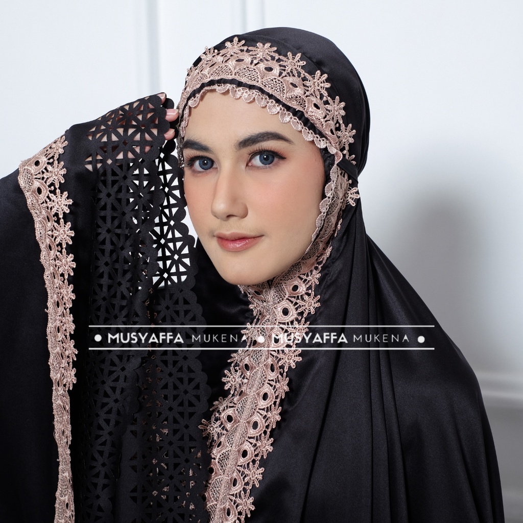 MUSYAFFA - Mukena Dewasa Luciana Lasercut Renda Mewah