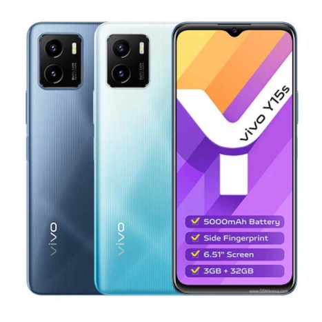 Vivo Y15s 3/32 Garansi Resmi 1 Tahun | Hp Bagus Murah RAM 3GB ROM 32GB