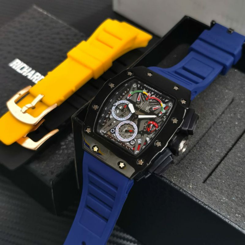 Jam Tangan Pria RM Richard Mile Crono Aktif Free Tali Cadangan - RM Crono Aktif 6278