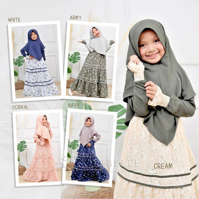 ALANA BY ORIBELLE KIDS/ SETELAN ANAK PEREMPUAN/ BAJU MUSLIM CASUAL ANAK
