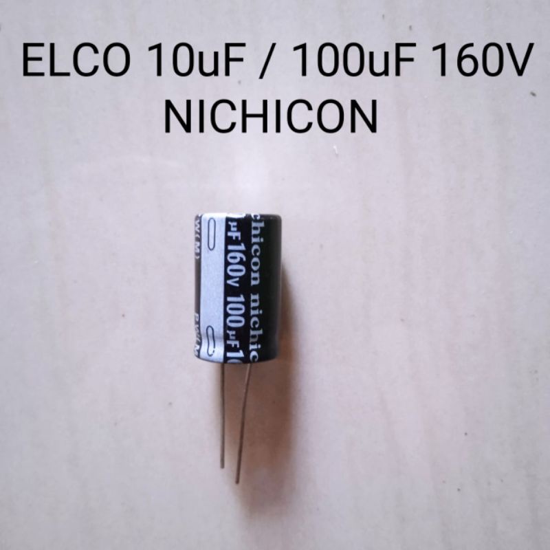 ELKO ELCO 10uF / 100uF 160V Nichichon