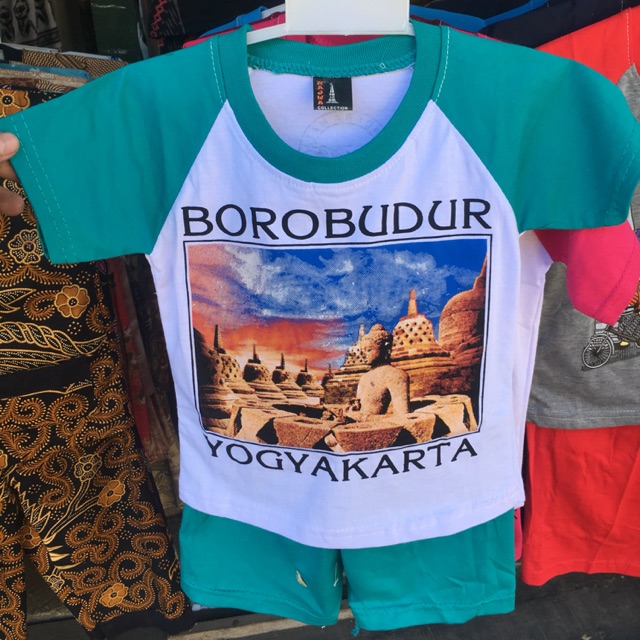 Baju Setelan Borobudur Khas Oleh Oleh Jogja dan Borobudur