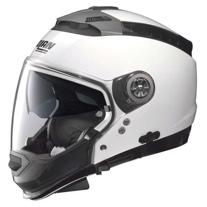 Helm Nolan N44 Classic Metal white- model bisa diubah ubah terlariss