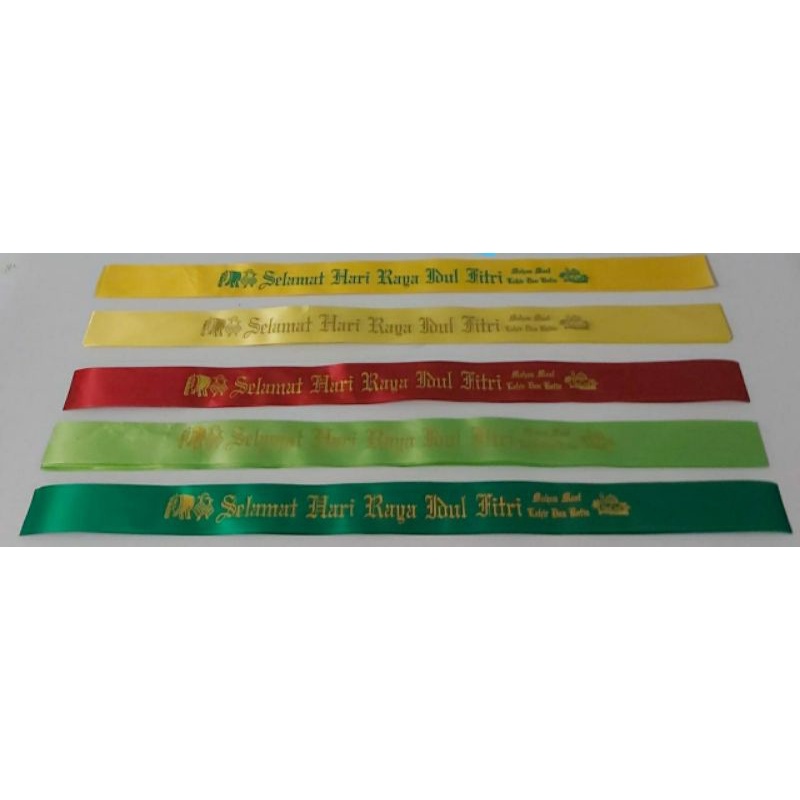 

{10} Slempang Idul Fitri / Slempang Bingkisan parcel Atau Hampers Idul Fitri / Slempang Hiasan Kado Lebaran