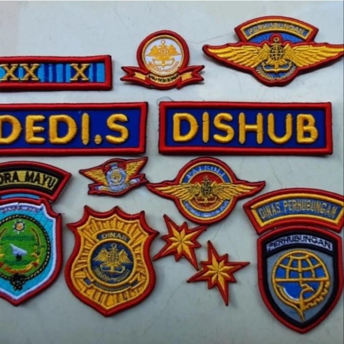 Ready Murah Emble | Bordiran Timbul Atribut Dishub Komplit