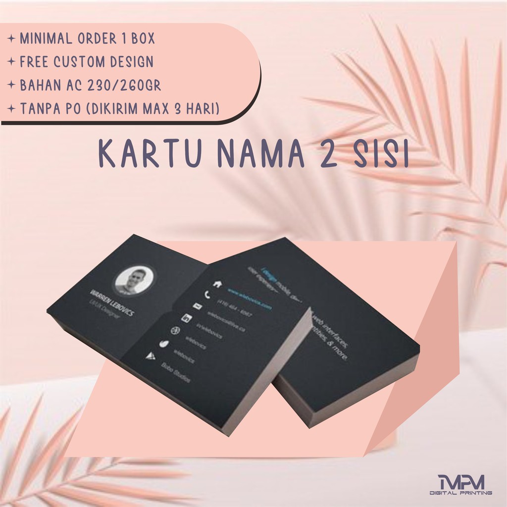 

Kartu Nama Cetak 2 Muka