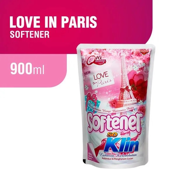 So Klin SOFTENER PELEMBUT Pewangi Pakaian 780ml Soklin Pengharum Baju Pouch 800 ml Refill 780 ml So Klin 800ml Isi Ulang 900ml 900 ml Love in Paris Mystical Tokyo Stary New York