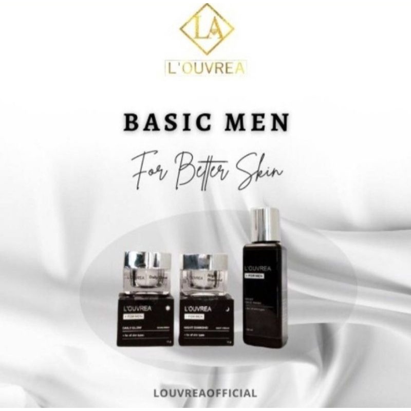 Paket Louvrea Basic Men | Skincare Cowok