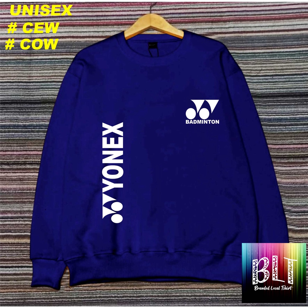 Crewneck Sweater Cotton Fleece Logo BADMINTON YONEX / Sweater Pria/SWEATER WANITA / Sweater Distro / Outerwear Original Terbaru Termurah Terlaris/UNISEX/SWEATER MURAH/SWEATER 2022