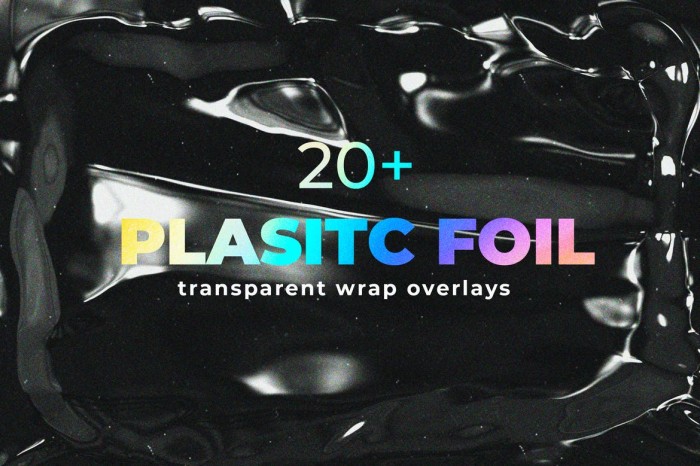 Plastic Foil Wrap Overlays - Photoshop