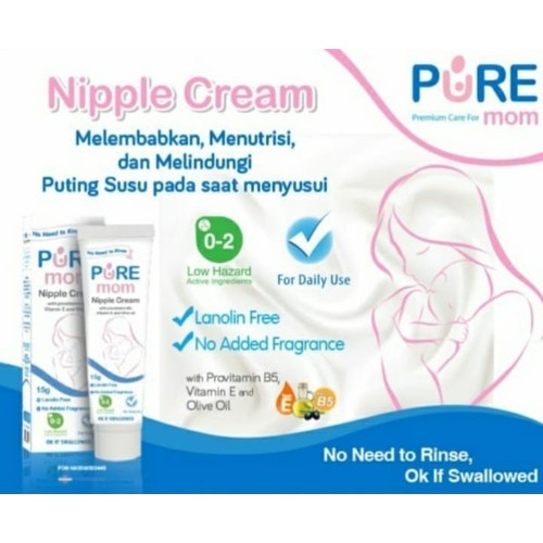 PURE MOM NIPPLE CREAM KRIM PUTING SUSU 15 GR