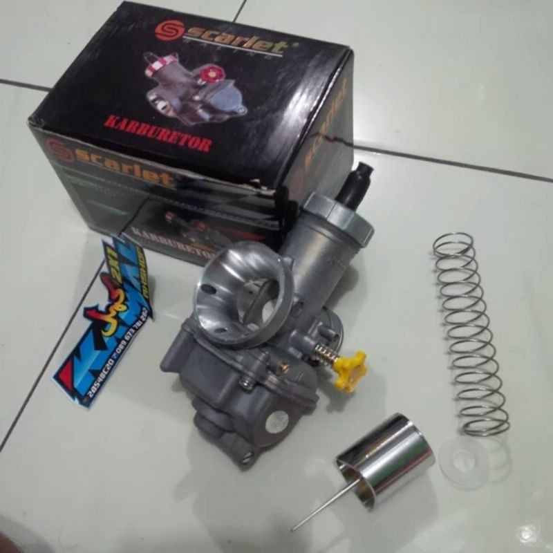 KARBU PE28 SCARLET SUDAH REAMER SETINGAN GAMPANG SKEP HARD CROM BUAT KLX RXKING CB TIGER MEGAPRO DLL
