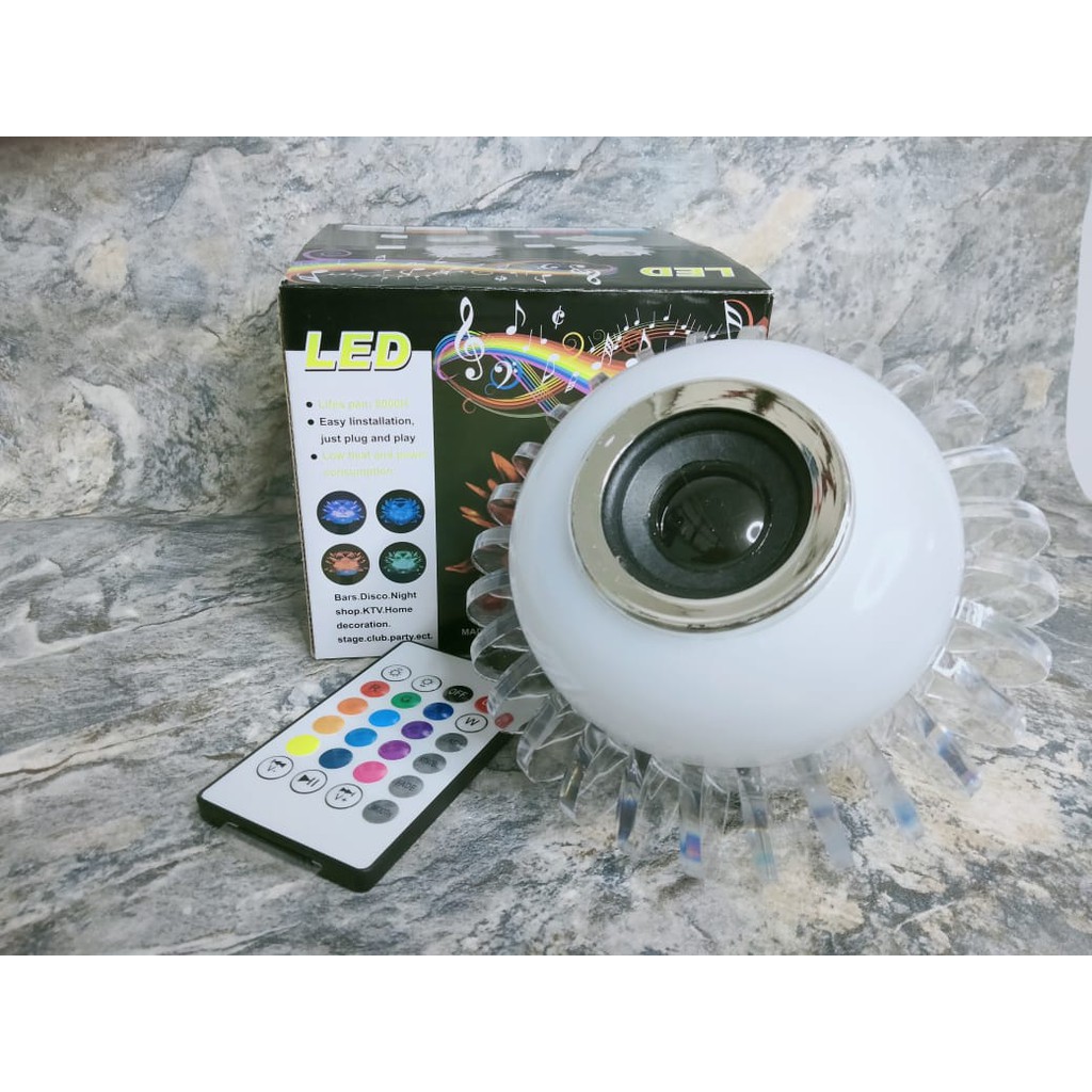 &lt;^ SJA ^&gt; Lampu LED RGB/ Lampu Speaker Musik Bluetooth