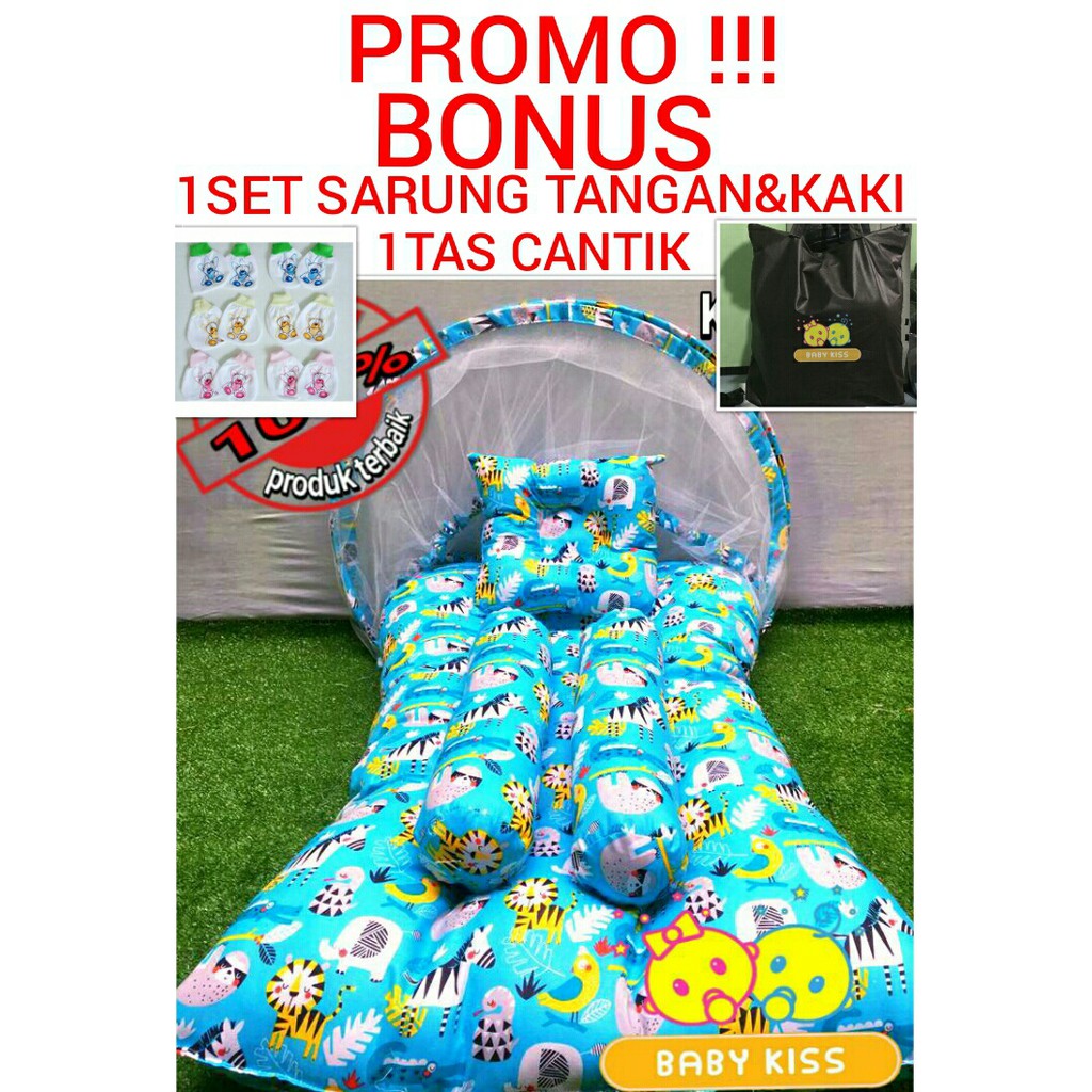 Kasur Bayi Kelambu Lucu Imut Kekinian New Motif Terbaru Tempat