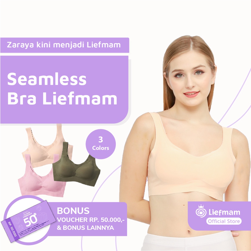 Seamless Bra Liefmam (Zaraya) - Bra Pengencang Payudara Anti Nyeplak