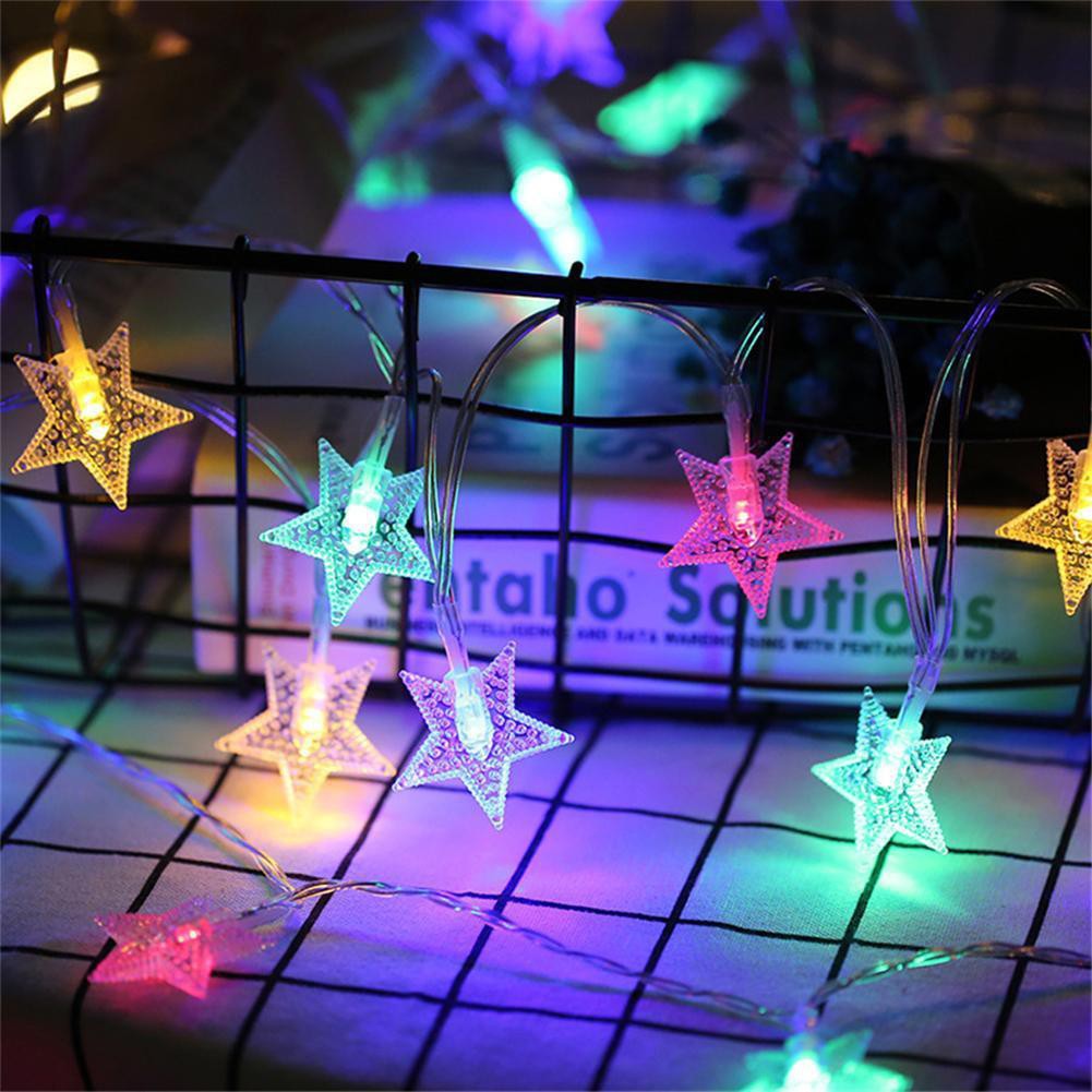 LAMPU TUMBLER STAR TWINKLE TUMBLR LIGHT BENTUK BINTANG HIASAN NATAL DINDING DAN RUANGAN WARNA WARNI VA211