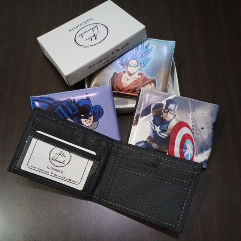 [AHLMN] Dompet anak karakter pahlawan super dan anime terbaik, bahan kulit sineris lokal #dompetanak