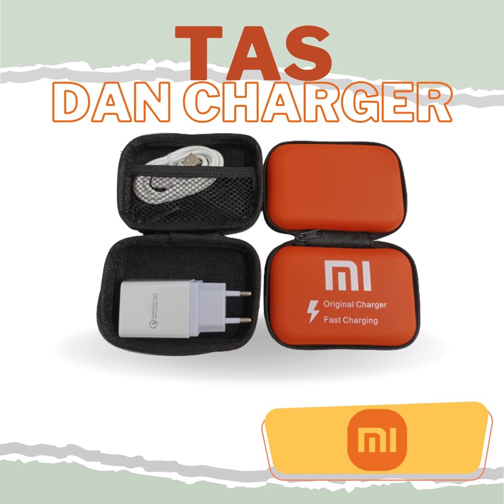 charger branded plus Bag for type hp xiaomi