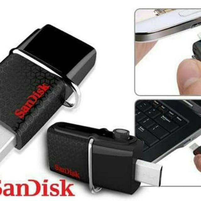 OTG SANDISK ULTRA FLASHDISK DUAL DRIVE USB 3.0 16 GB FOR ANDROID MICRO