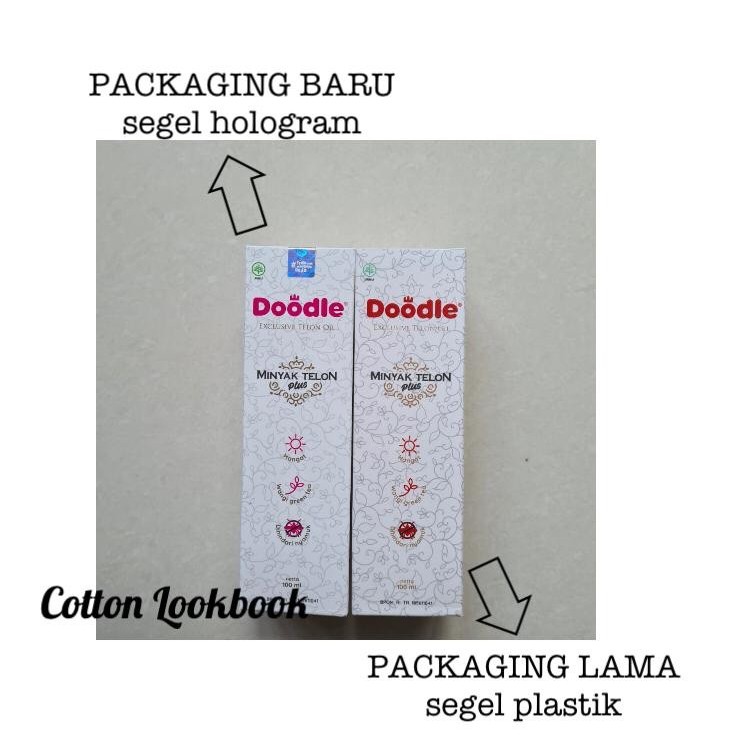 DOODLE MINYAK TELON GREEN TEA 100ml 60ml / FULL SIZE &amp; TRAVEL SIZE BANDUNG