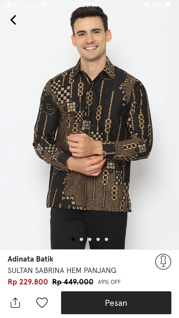 Kemeja Panjang Adinata Batik Sultan Sabrina