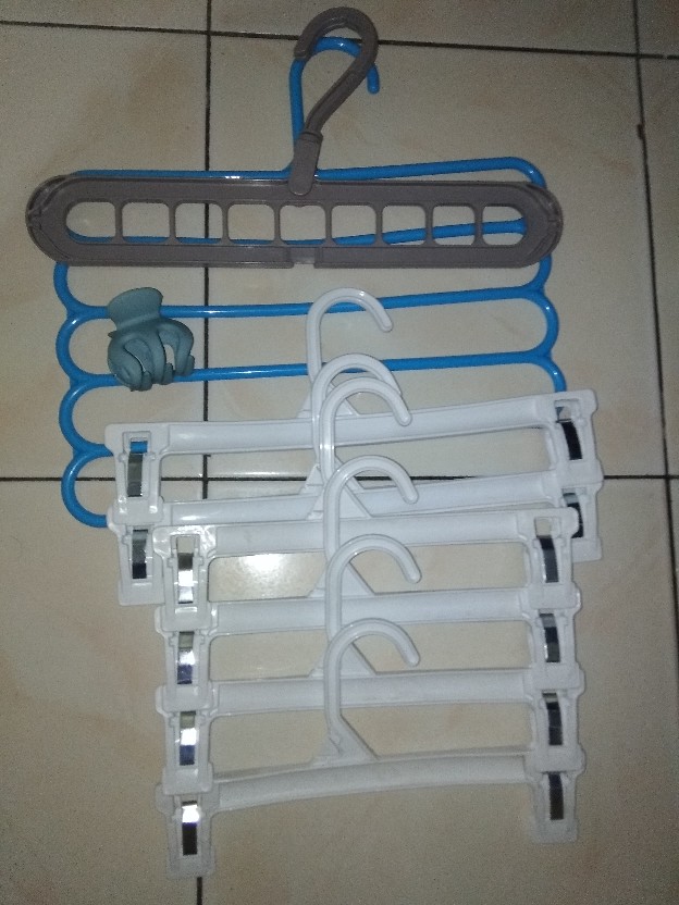 Hanger Jepit  Gantungan Baju Anak 25cm Bahan Plastik
