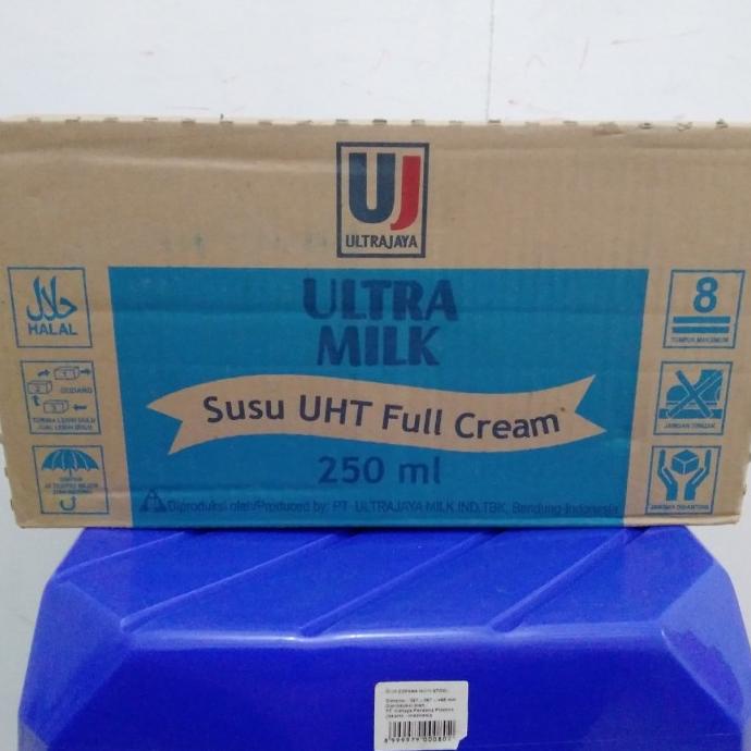 

(BISA COD) ultra susu uht full cream 250 ml, 1 dus isi 24 pcs BOOM SALE Kode 248