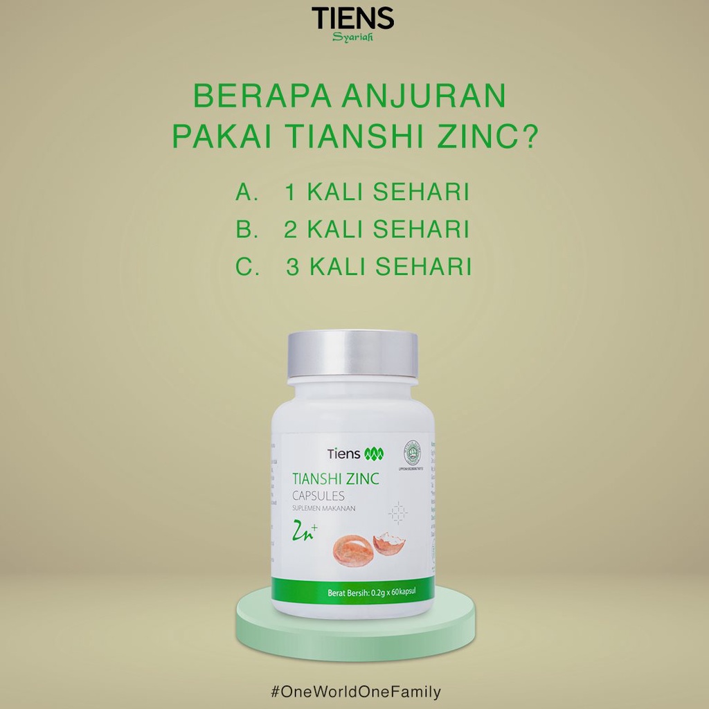 TIANSHI ZINC CAPSULES TIENS